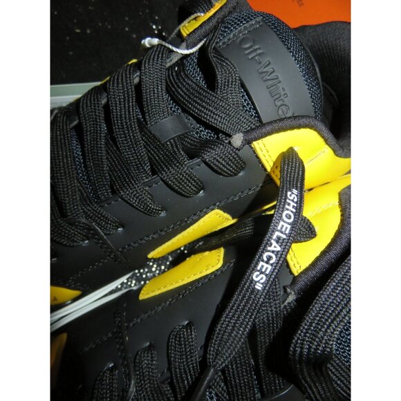 SOLD! Off White Virgil Abloh Out of office Sneakers Yellow Italian calf leather - Picture 15 of 16